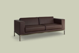 2 seat sofa suited to reception areas and public spaces.