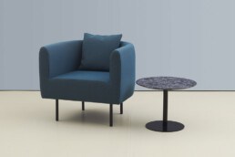 armchair 2-seat sofa foam higher seat & gentle curve