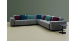 soft and low with a generous seat depth and wide arms corner sofa